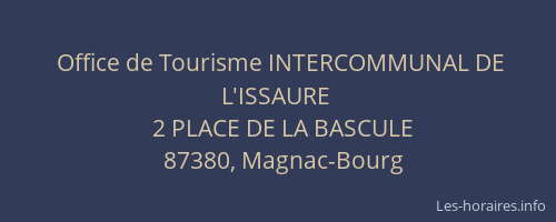 Office de Tourisme INTERCOMMUNAL DE L'ISSAURE