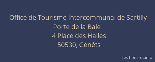 Office de Tourisme Intercommunal de Sartilly Porte de la Baie