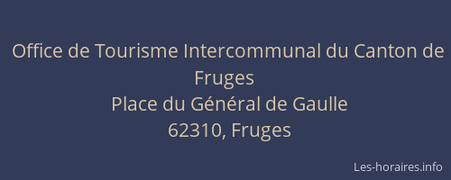 Office de Tourisme Intercommunal du Canton de Fruges