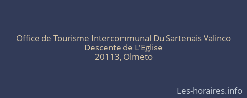 Office de Tourisme Intercommunal Du Sartenais Valinco