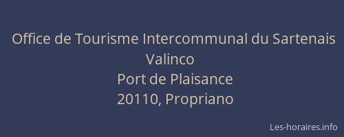 Office de Tourisme Intercommunal du Sartenais Valinco