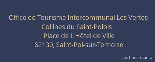 Office de Tourisme Intercommunal Les Vertes Collines du Saint-Polois