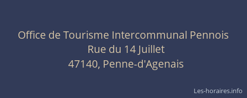 Office de Tourisme Intercommunal Pennois