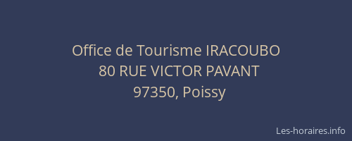 Office de Tourisme IRACOUBO