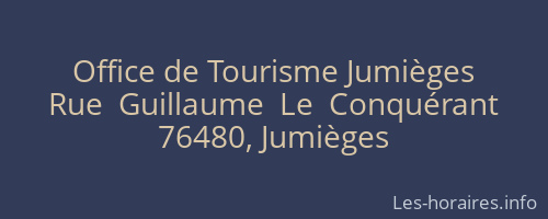Office de Tourisme Jumièges