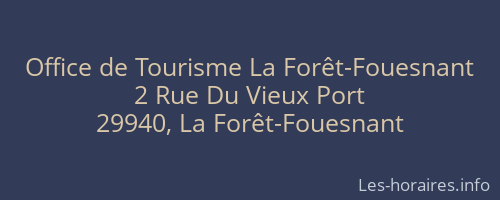 Office de Tourisme La Forêt-Fouesnant