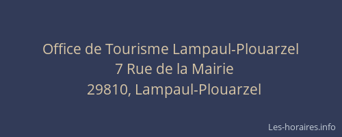 Office de Tourisme Lampaul-Plouarzel