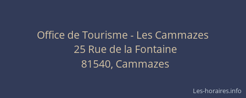 Office de Tourisme - Les Cammazes