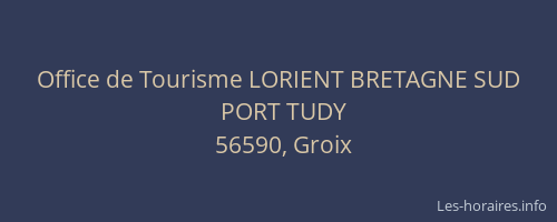 Office de Tourisme LORIENT BRETAGNE SUD