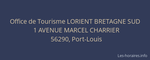 Office de Tourisme LORIENT BRETAGNE SUD