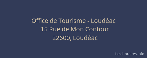 Office de Tourisme - Loudéac