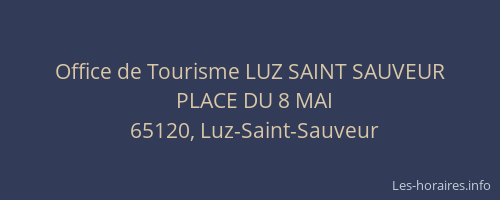 Office de Tourisme LUZ SAINT SAUVEUR
