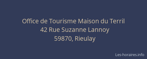 Office de Tourisme Maison du Terril