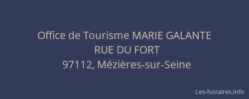 Office de Tourisme MARIE GALANTE