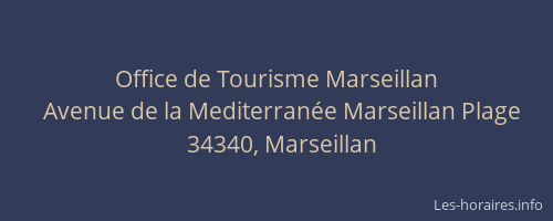 Office de Tourisme Marseillan