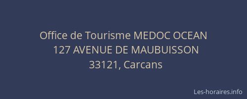 Office de Tourisme MEDOC OCEAN