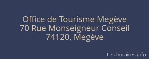 Office de Tourisme Megève