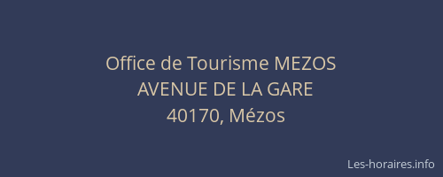 Office de Tourisme MEZOS