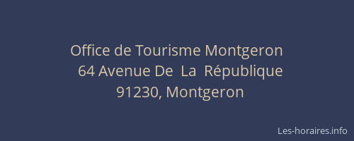 Office de Tourisme Montgeron