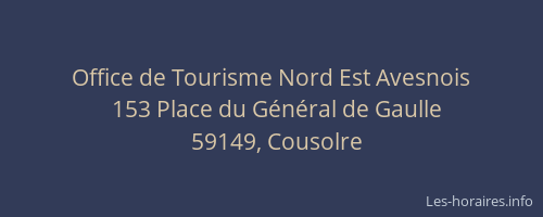 Office de Tourisme Nord Est Avesnois