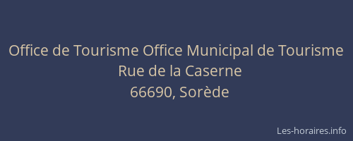 Office de Tourisme Office Municipal de Tourisme