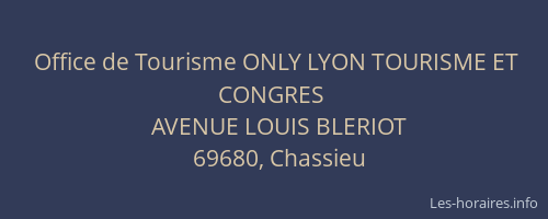 Office de Tourisme ONLY LYON TOURISME ET CONGRES