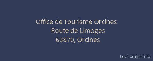 Office de Tourisme Orcines