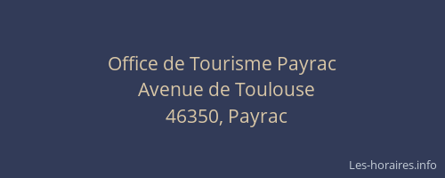 Office de Tourisme Payrac