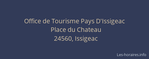 Office de Tourisme Pays D'Issigeac