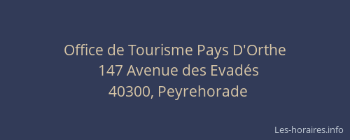 Office de Tourisme Pays D'Orthe