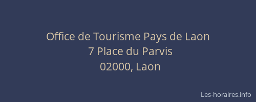 Office de Tourisme Pays de Laon