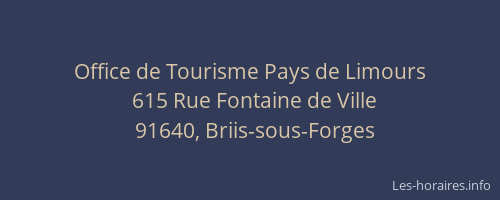 Office de Tourisme Pays de Limours