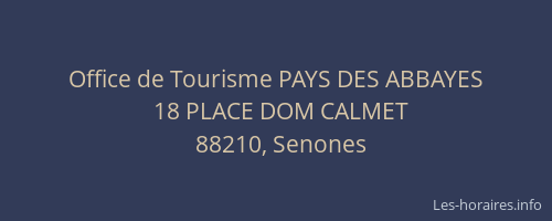 Office de Tourisme PAYS DES ABBAYES