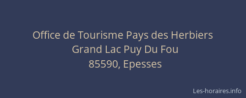 Office de Tourisme Pays des Herbiers