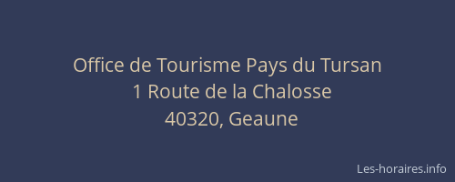 Office de Tourisme Pays du Tursan