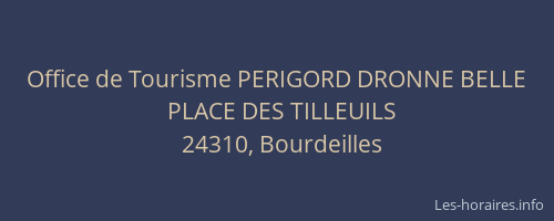 Office de Tourisme PERIGORD DRONNE BELLE