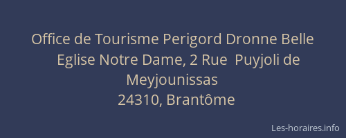 Office de Tourisme Perigord Dronne Belle