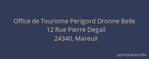 Office de Tourisme Perigord Dronne Belle