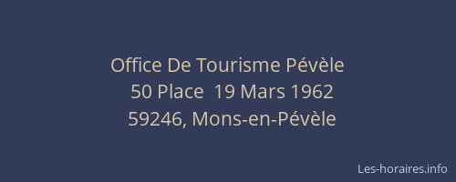 Office De Tourisme Pévèle