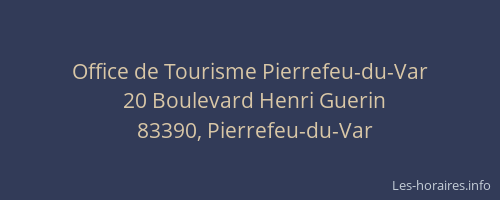 Office de Tourisme Pierrefeu-du-Var