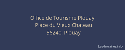 Office de Tourisme Plouay
