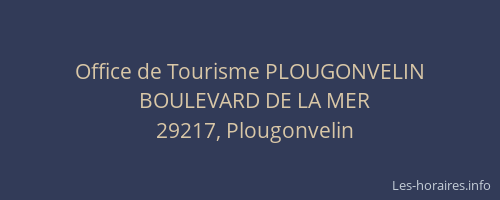 Office de Tourisme PLOUGONVELIN