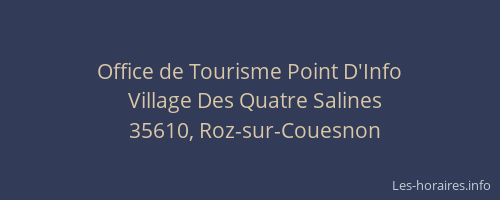 Office de Tourisme Point D'Info