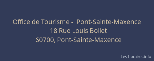 Office de Tourisme -  Pont-Sainte-Maxence