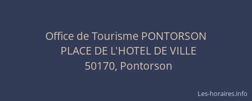 Office de Tourisme PONTORSON