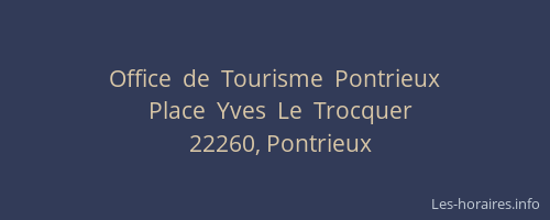 Office  de  Tourisme  Pontrieux