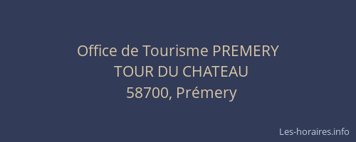 Office de Tourisme PREMERY