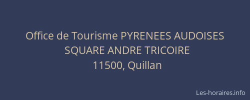 Office de Tourisme PYRENEES AUDOISES