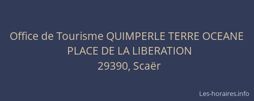 Office de Tourisme QUIMPERLE TERRE OCEANE