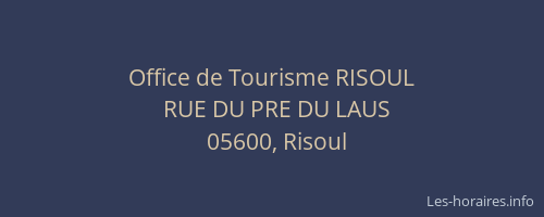 Office de Tourisme RISOUL